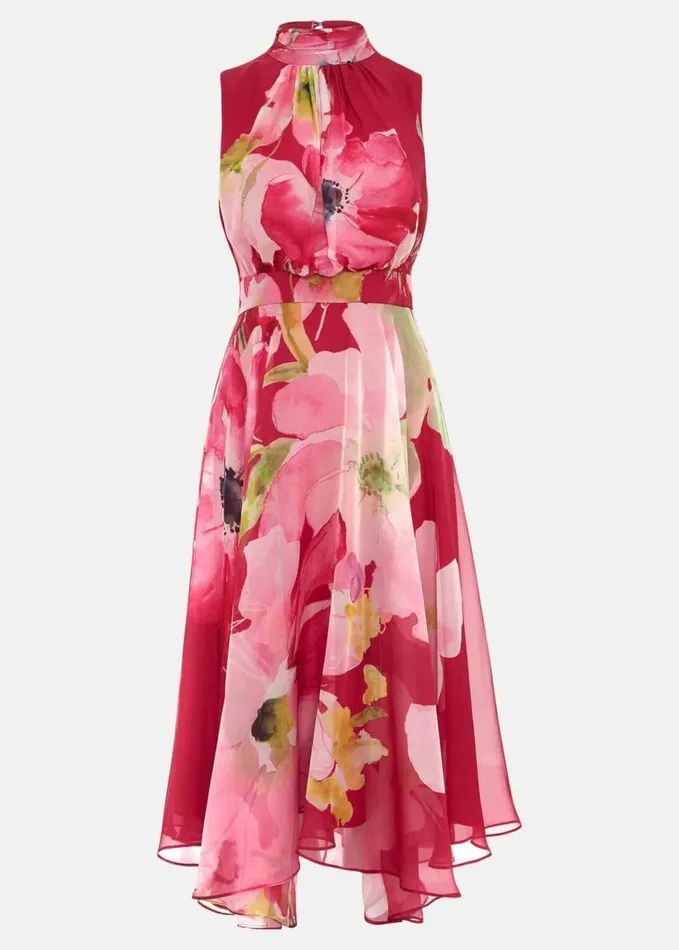 Phase Eight Lucinda Floral Midi Dress Multicoloured Women Dresses