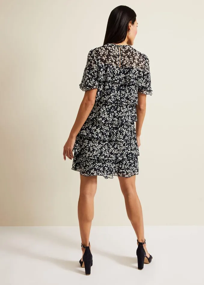 Phase Eight Maeve Floral Tiered Shift Dress Multicoloured Women Dresses