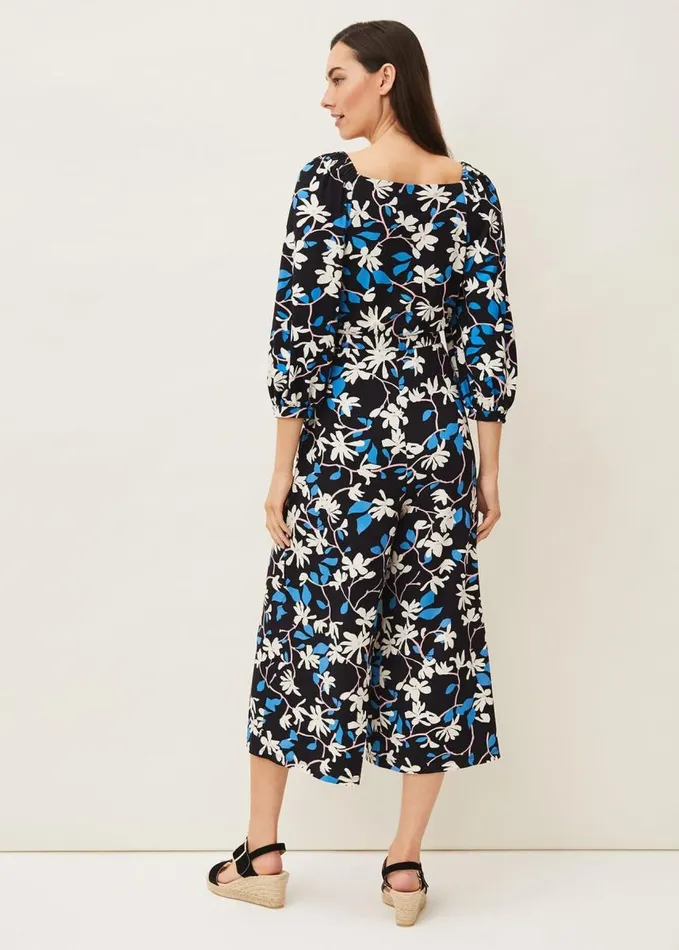 Phase Eight Magnolia Floral Jersey Jumpsuit Navymulti Women Dresses