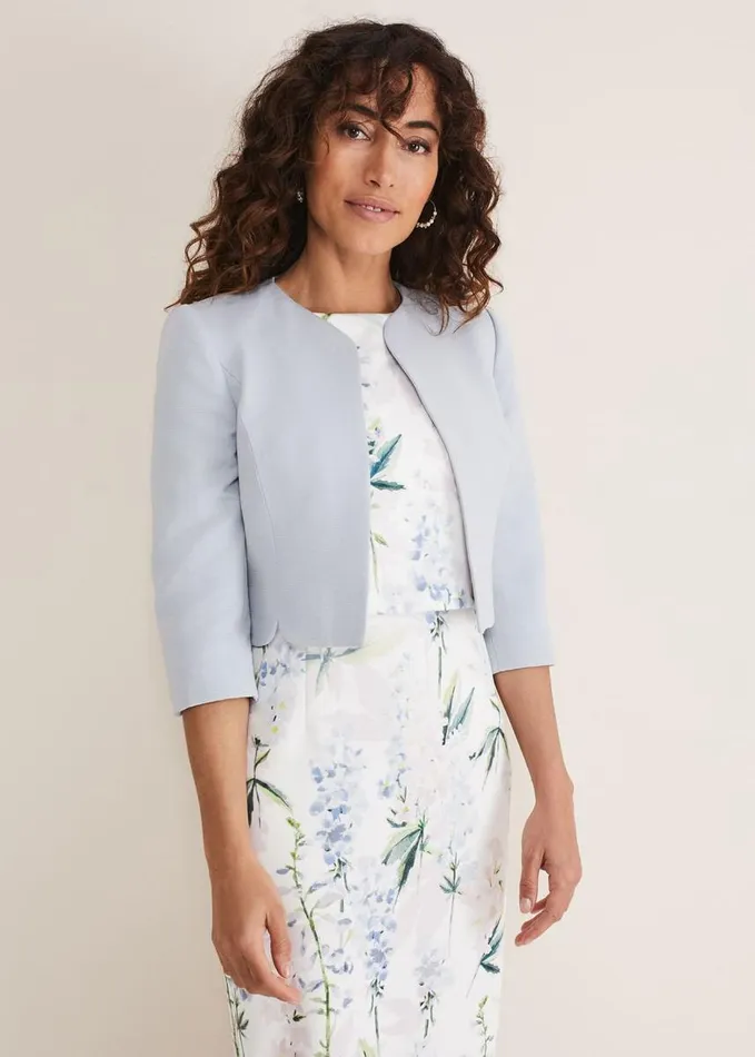Phase Eight Maria Textured Jacklet Mineral Women Jackets