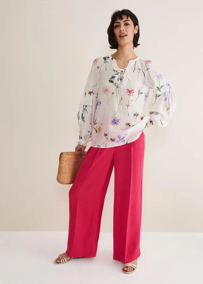 Phase Eight Marianne Floral Blouse Ivorymulti Women Shirts and Blouses