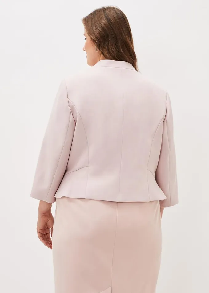Phase Eight Mariposa Peplum Jacket Antique Rose Women Jackets