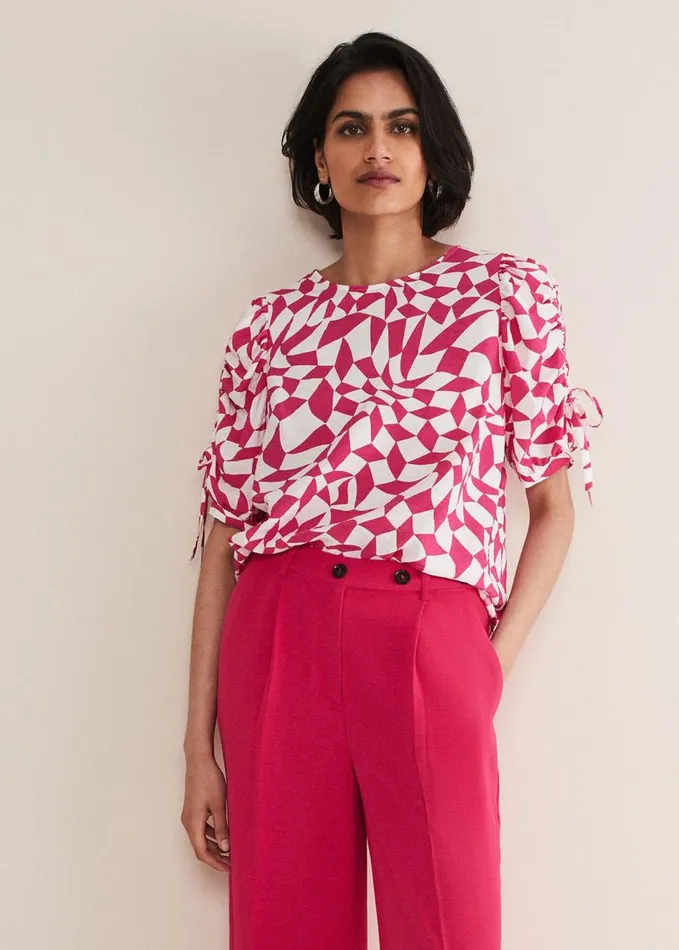 Phase Eight Marnie Geo Top Multicoloured Women Shirts and Blouses