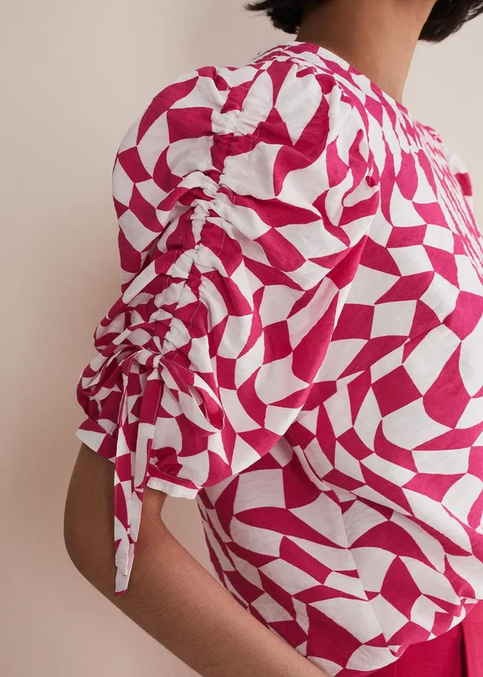 Phase Eight Marnie Geo Top Multicoloured Women Shirts and Blouses