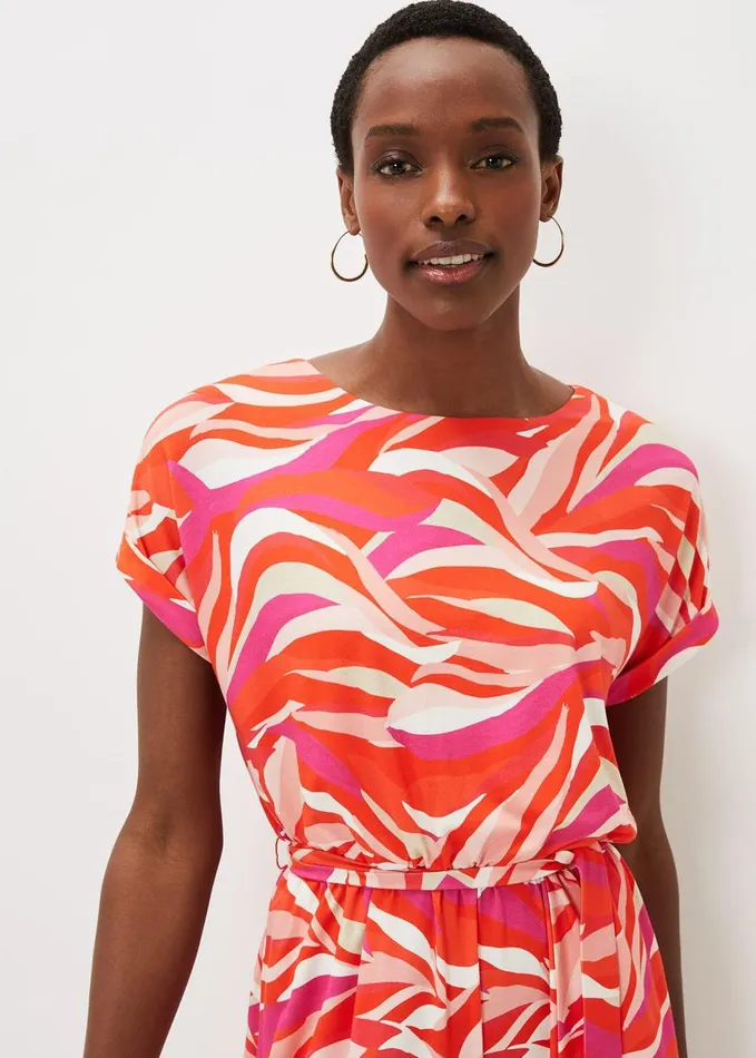 Phase Eight Meryl Jersey Wave Print Playsuit Multicoloured Women Dresses