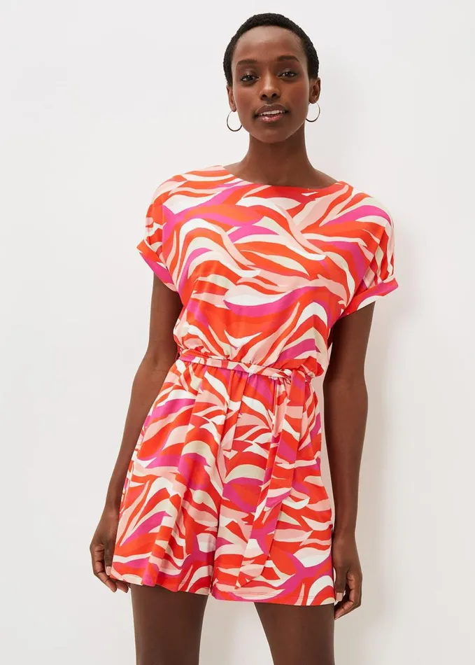 Phase Eight Meryl Jersey Wave Print Playsuit Multicoloured Women Dresses
