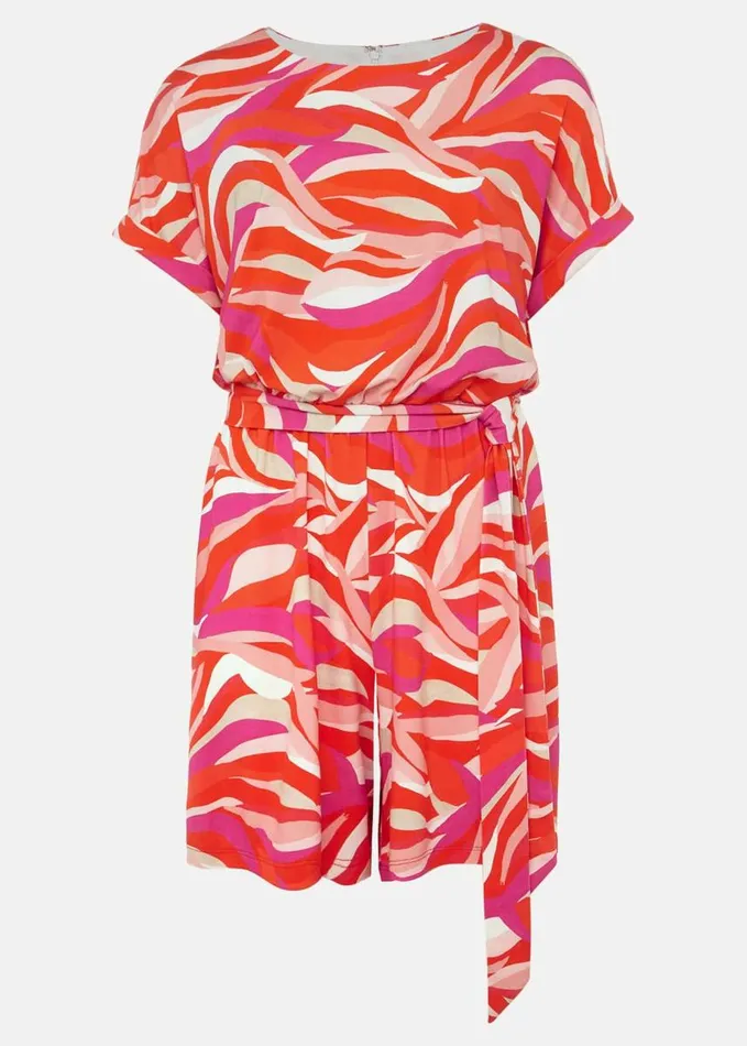 Phase Eight Meryl Jersey Wave Print Playsuit Multicoloured Women Dresses