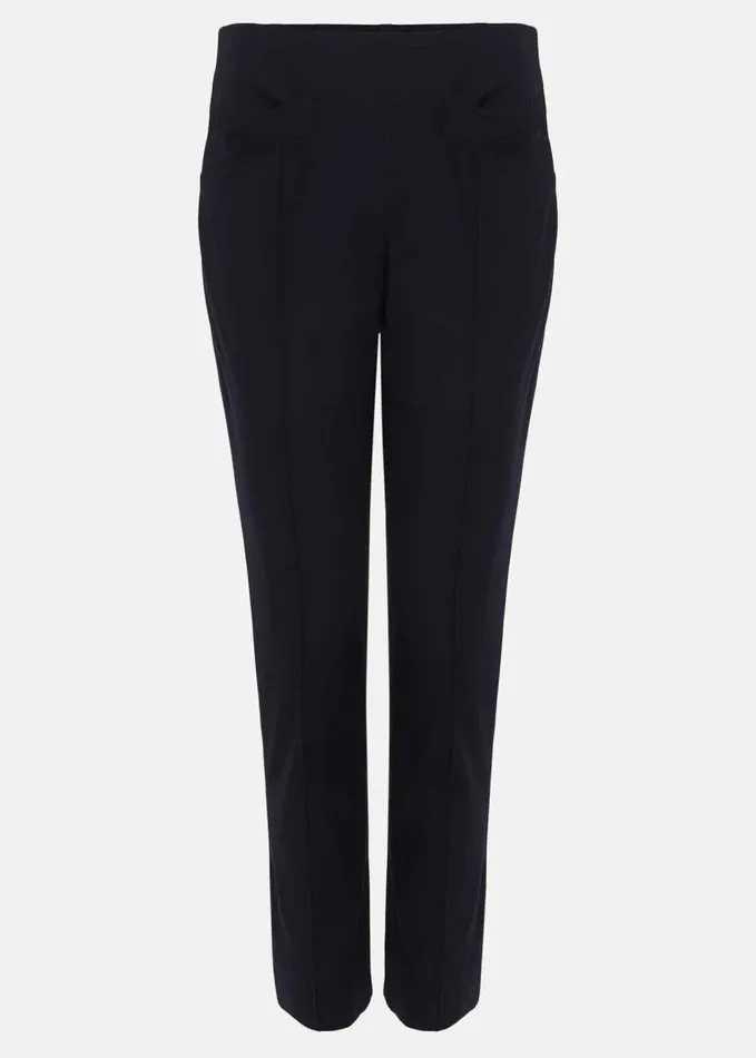 Phase Eight Miah Stretch Capri Trousers Navy Women Trousers