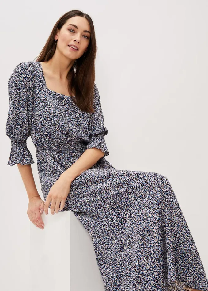 Phase Eight Millie Ditsy Print Dress Blue Multi Women Dresses