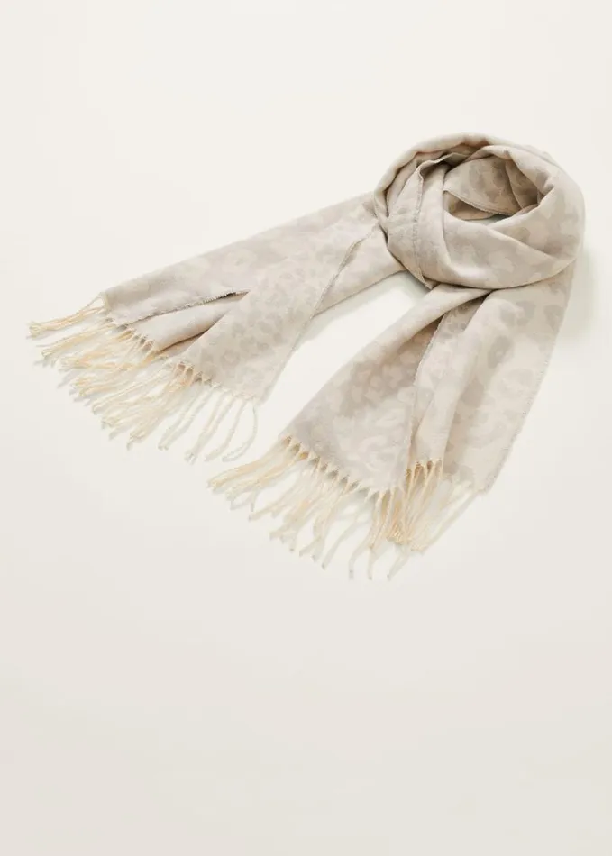 Phase Eight Mimi Leopard Scarf Greyivory Women Scarves