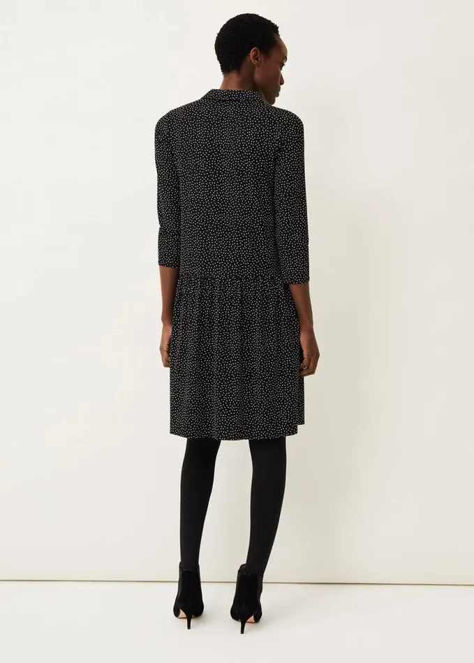 Phase Eight Mina Spot Print Shirt Dress Blackwhite Women Dresses