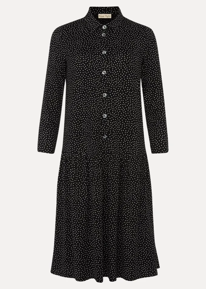 Phase Eight Mina Spot Print Shirt Dress Blackwhite Women Dresses