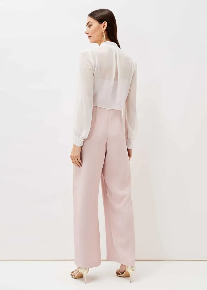 Phase Eight Mindy Wide Leg Jumpsuit Ivoryantique Rose Women Dresses