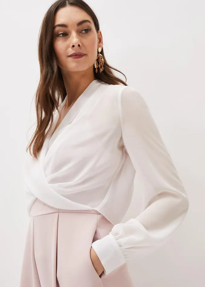 Phase Eight Mindy Wide Leg Jumpsuit Ivoryantique Rose Women Dresses