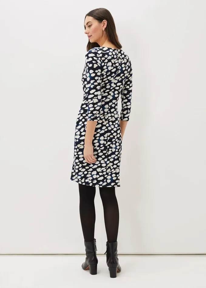 Phase Eight Naava Spot Jersey Dress Multicoloured Women Dresses