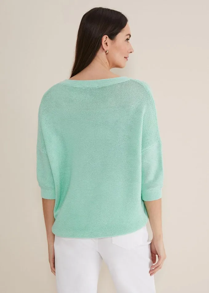 Phase Eight Nadia Tape Knit Mint Women Knitwear