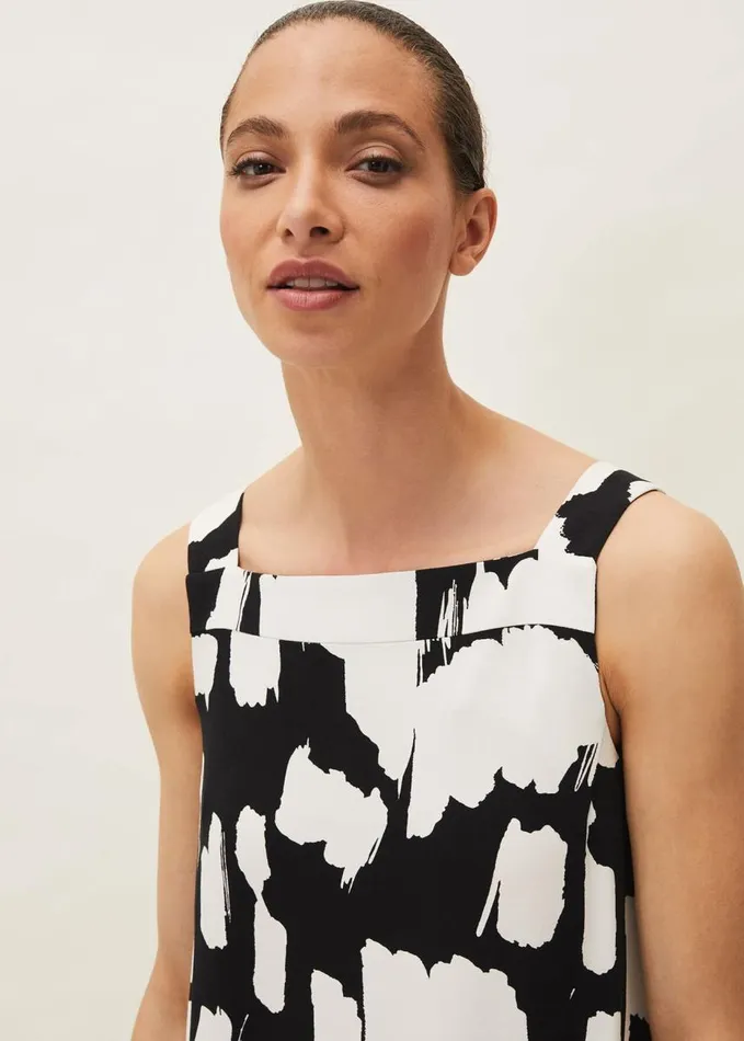 Phase Eight Narissa Square Neck Maxi Dress Blackivory Women Dresses