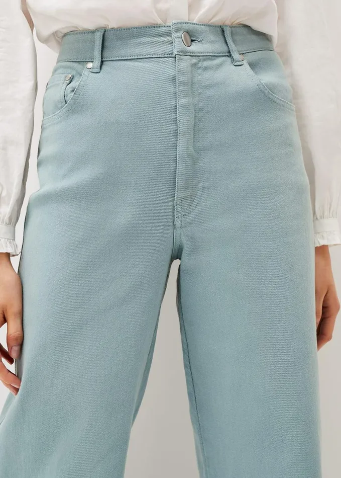Phase Eight Nell Organic Denim Wide Leg Jean Sage Women Trousers