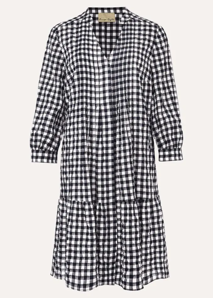 Phase Eight Oona Gingham Swing Dress Navywhite Women Dresses
