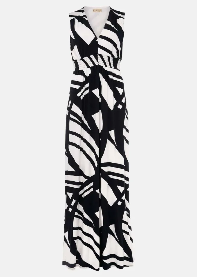 Phase Eight Ostia Abstract Stripe Maxi Dress Navywhite Women Dresses