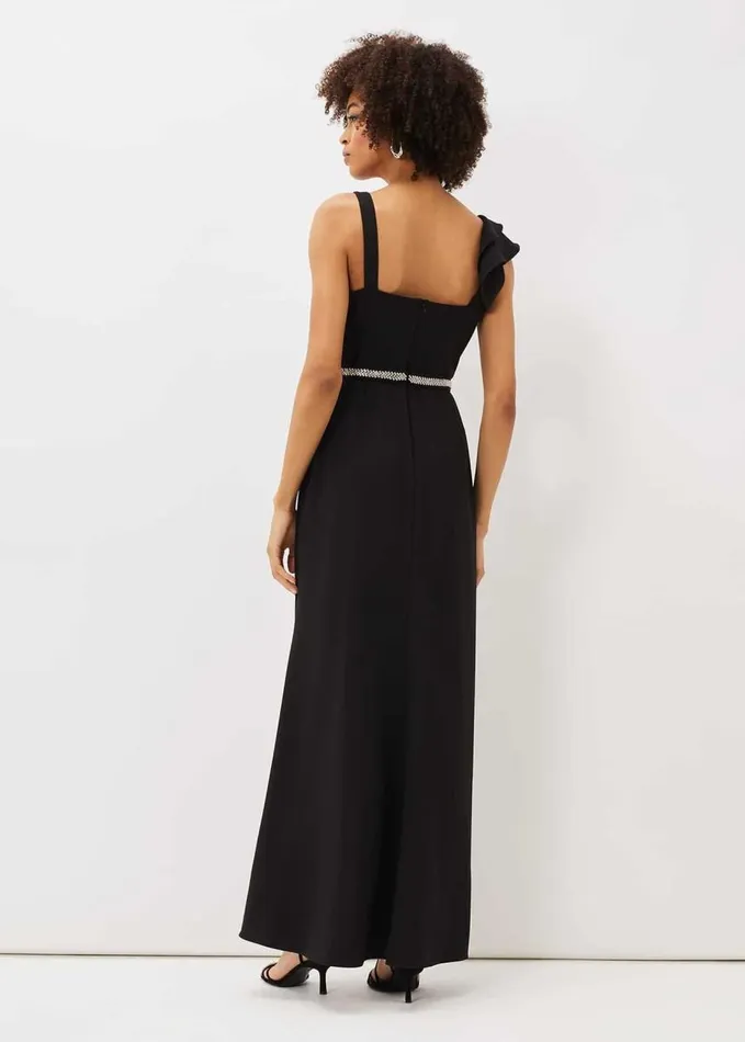 Phase Eight Patsie Elipse Hem Maxi Dress Black Women Dresses