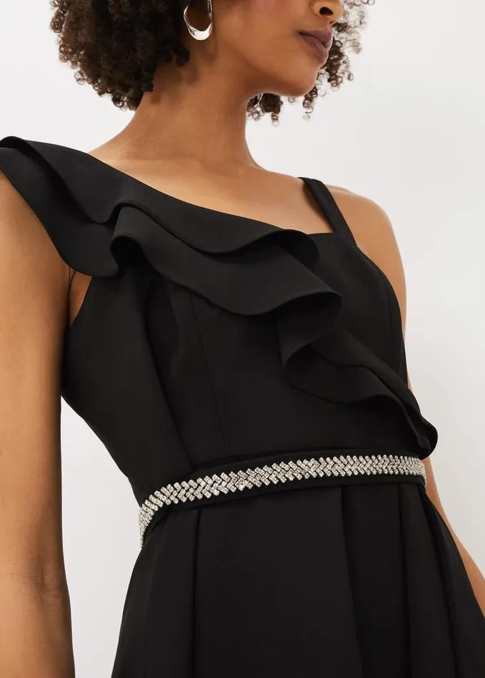 Phase Eight Patsie Elipse Hem Maxi Dress Black Women Dresses