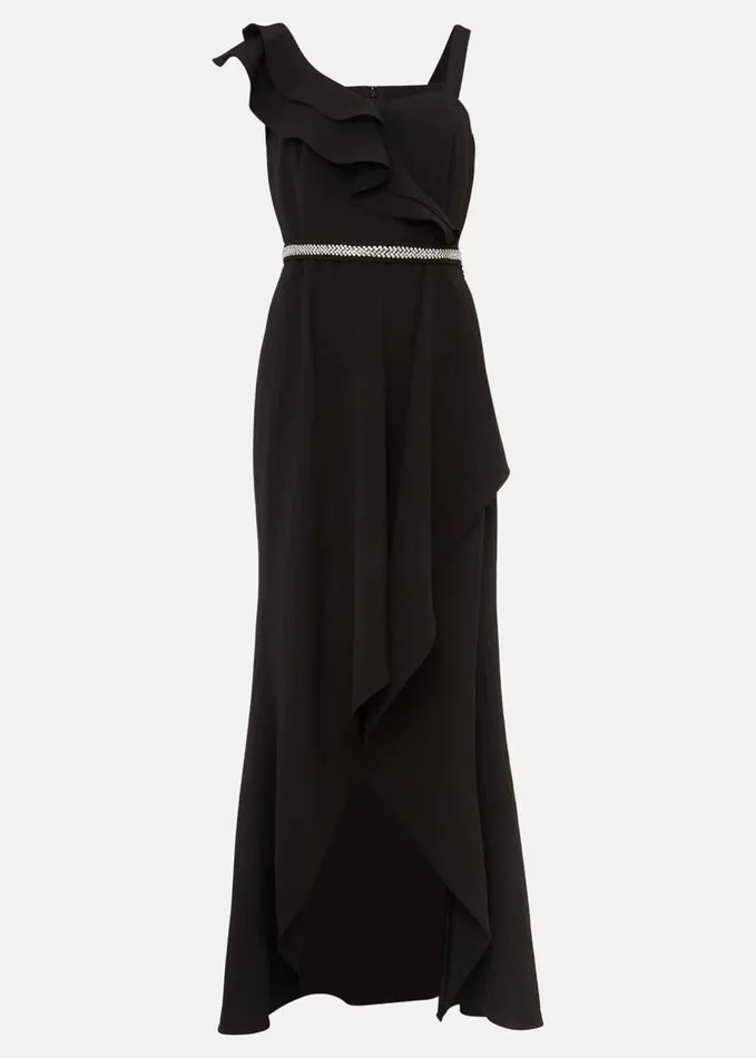 Phase Eight Patsie Elipse Hem Maxi Dress Black Women Dresses