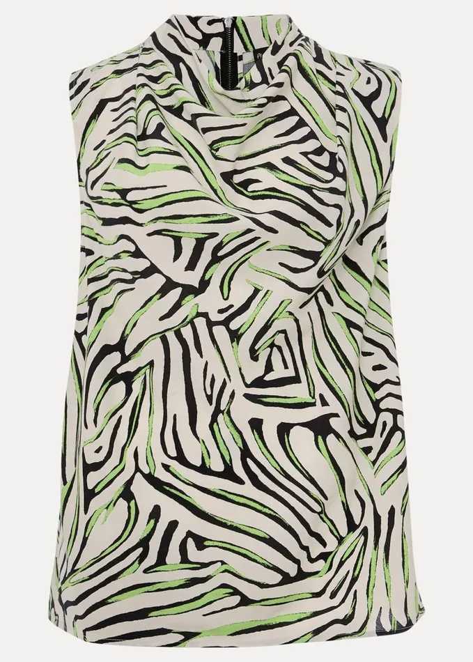 Phase Eight Paulette Zebra Print Cowl Neck Blouse Ivorymulti Women Shirts and Blouses