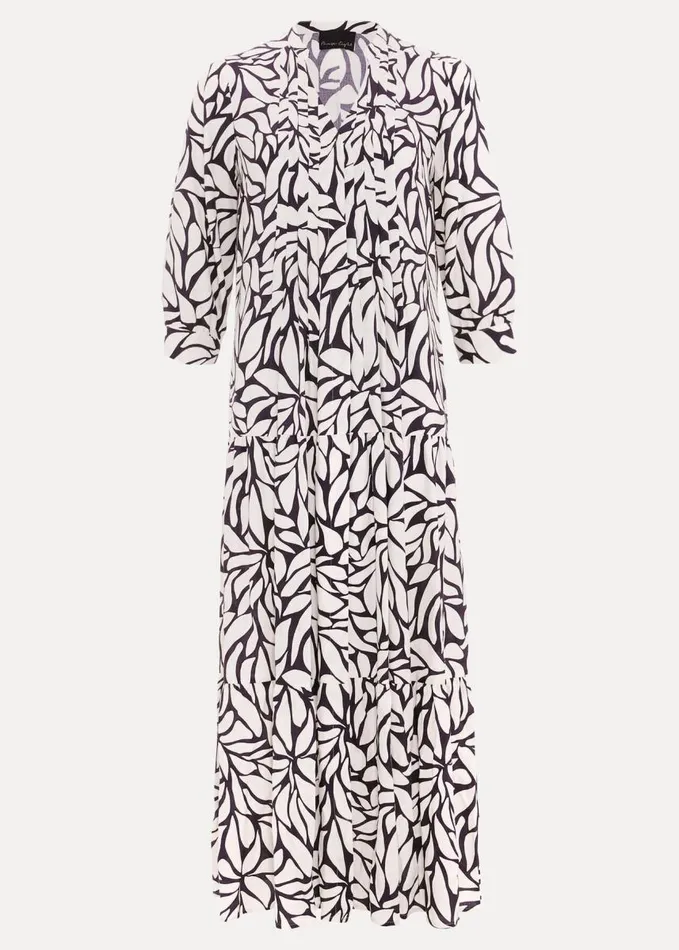 Phase Eight Penele Geo Midi Dress Purple Women Dresses
