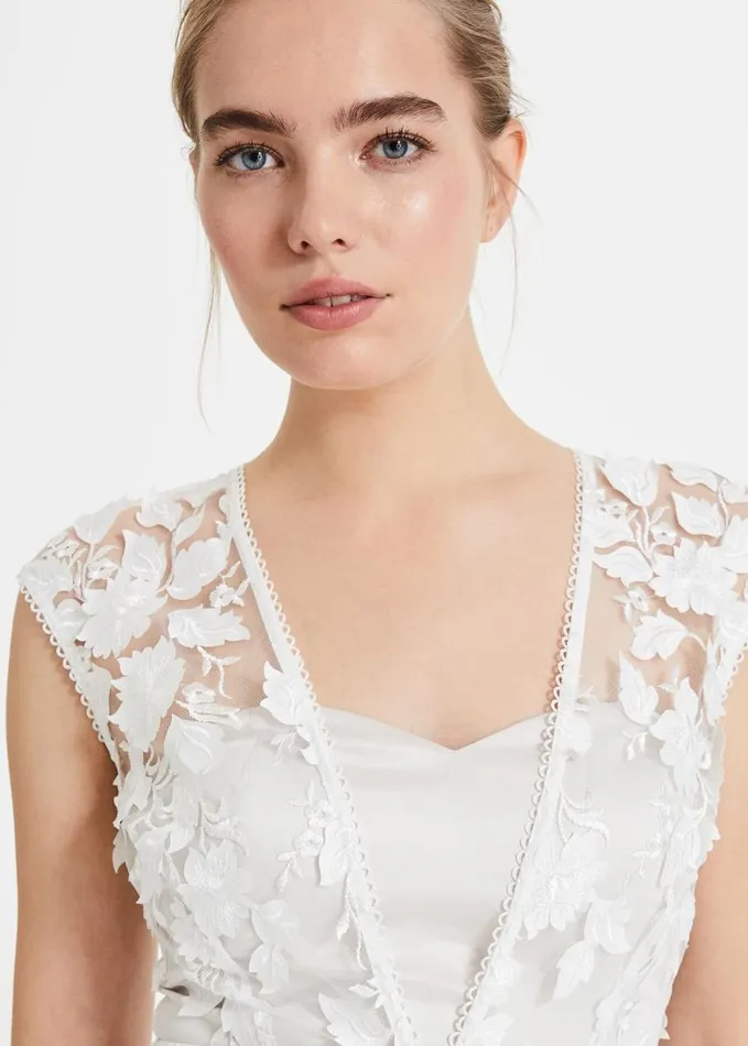 Phase Eight Peony 3d Lace Wedding Dress Almond Women Dresses