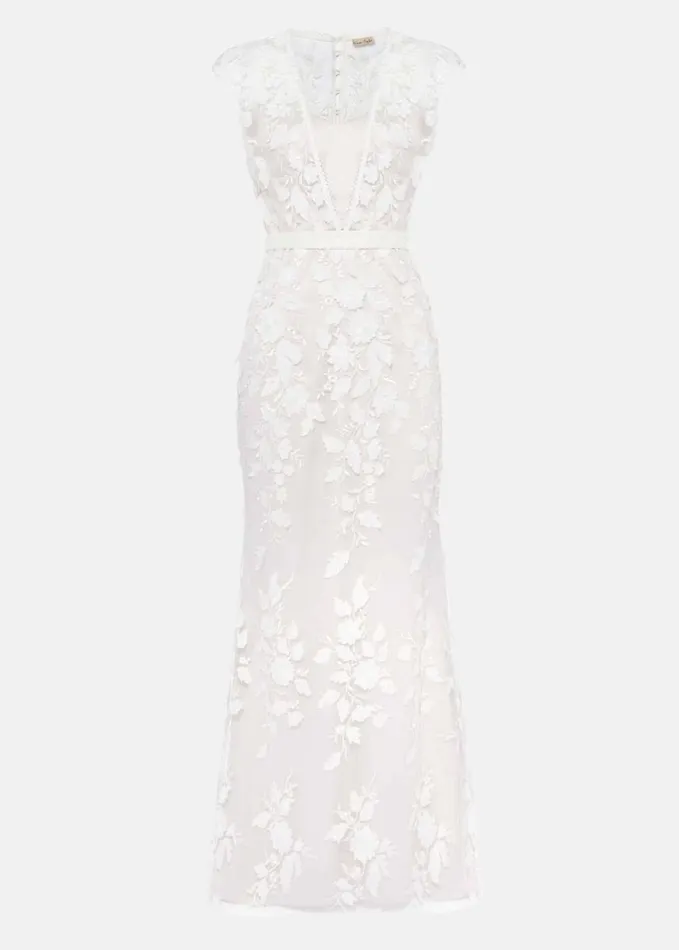 Phase Eight Peony 3d Lace Wedding Dress Almond Women Dresses