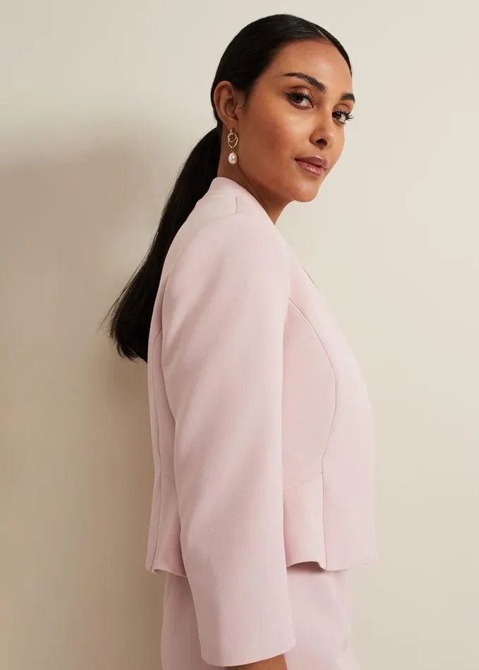 Phase Eight Petite Daisy Jacket Pale Pink Women Jackets