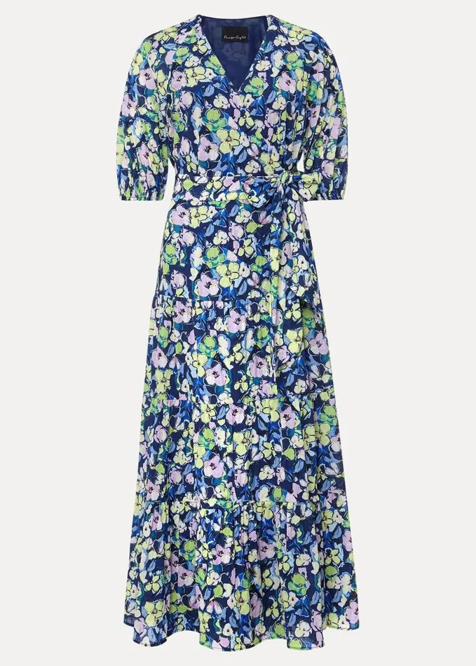 Phase Eight Petite Morven Maxi Dress Navymulti Women Dresses