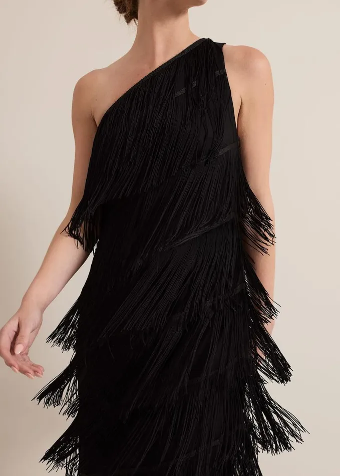 Phase Eight Petite Otto One Shoulder Maxi Dress Black Women Petite Dresses