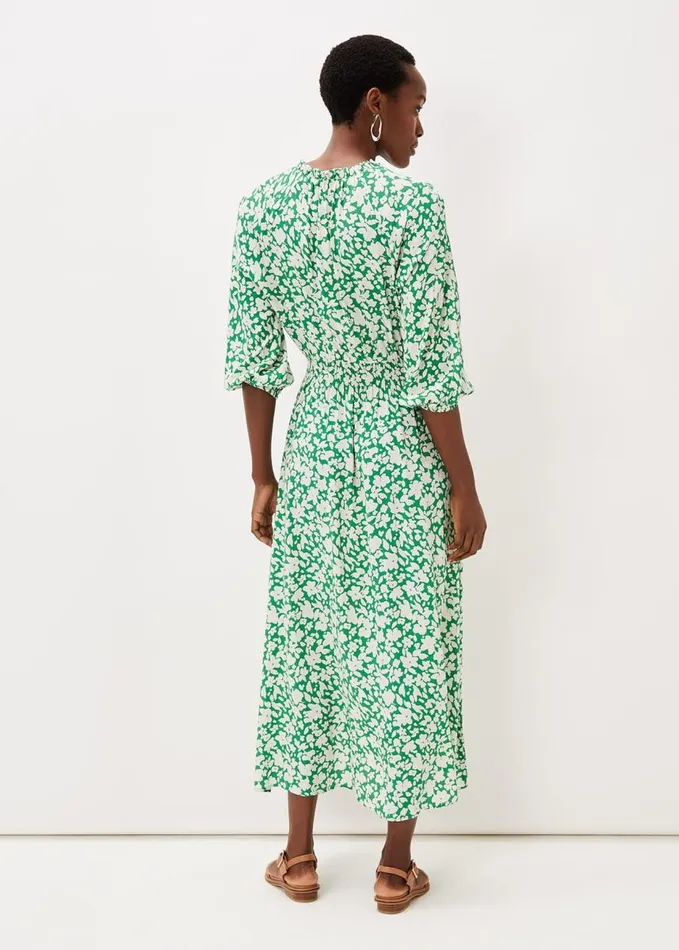 Phase Eight Phillipa Floral Midaxi Dress Greenivory Women Dresses