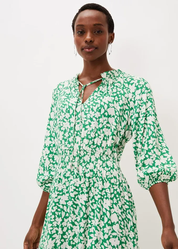 Phase Eight Phillipa Floral Midaxi Dress Greenivory Women Dresses