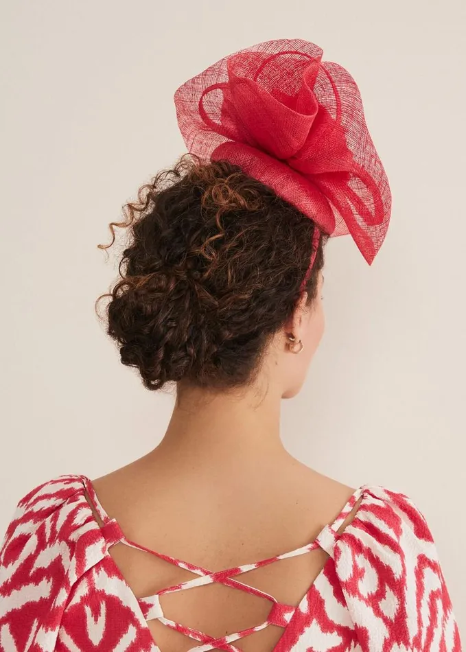 Phase Eight Pink Flower Pillbox Fascinator Watermelon Women Fascinators and Hats