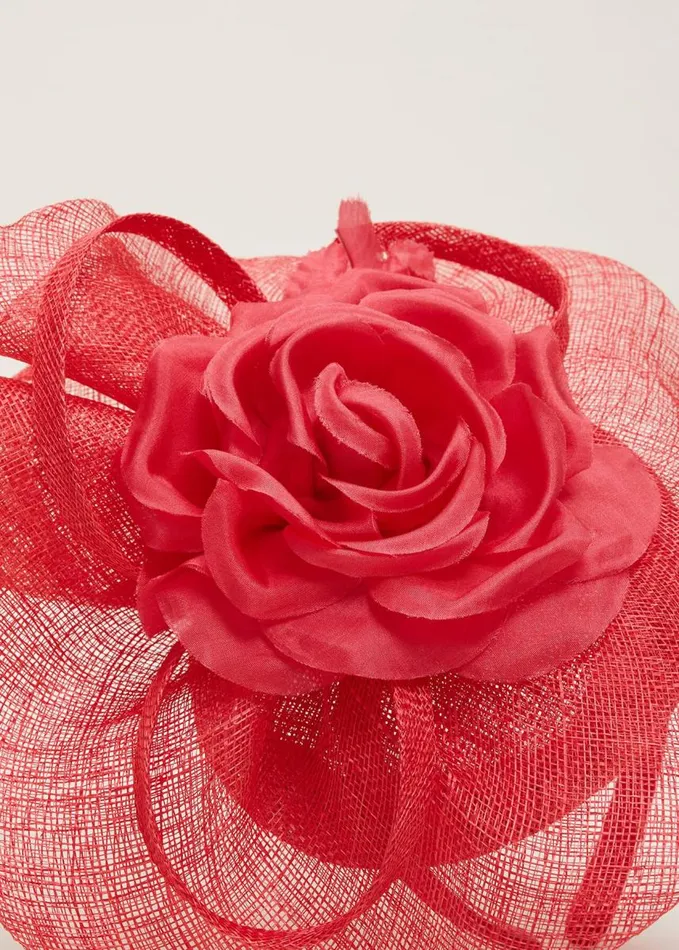 Phase Eight Pink Flower Pillbox Fascinator Watermelon Women Fascinators and Hats