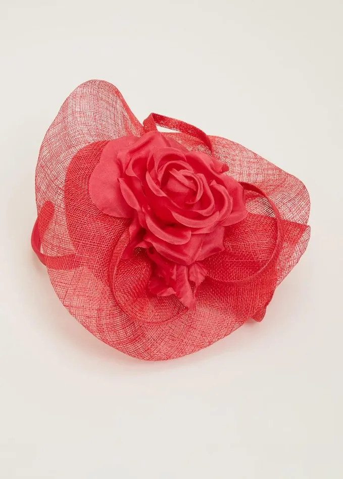 Phase Eight Pink Flower Pillbox Fascinator Watermelon Women Fascinators and Hats