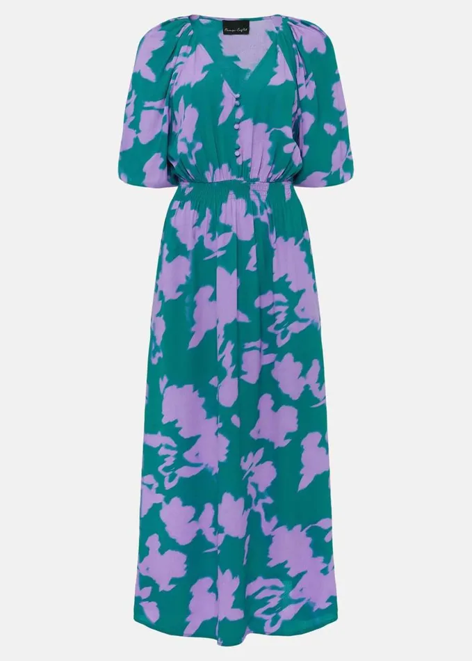 Phase Eight Pippa Midi Dress Greenpurple Women Dresses