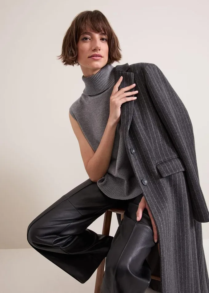 Phase Eight Rachelle Grey Tank Grey Women Knitwear