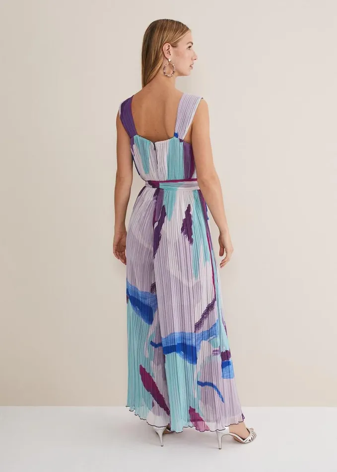 Phase Eight Rhona Abstract Wide Leg Jumpsuit Multicoloured Women Dresses