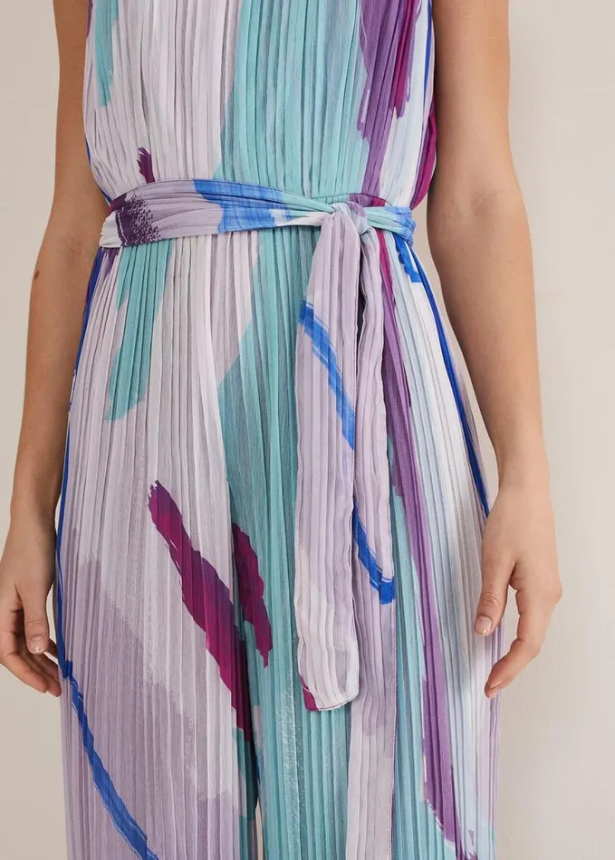 Phase Eight Rhona Abstract Wide Leg Jumpsuit Multicoloured Women Dresses