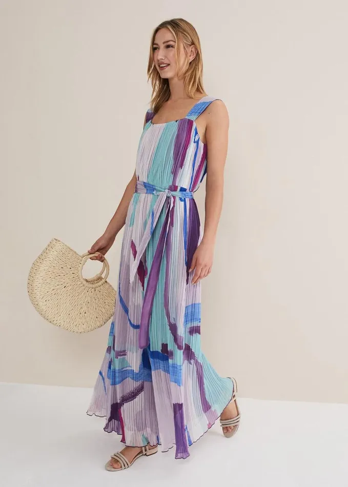 Phase Eight Rhona Abstract Wide Leg Jumpsuit Multicoloured Women Dresses