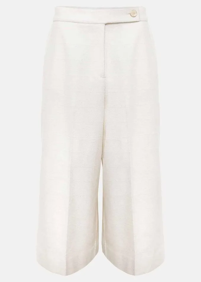 Phase Eight Ripley Boucle Culotte Ivory Women Trousers