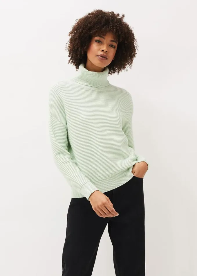 Phase Eight Rocco Ribbed Knit Jumper Mint Women Knitwear