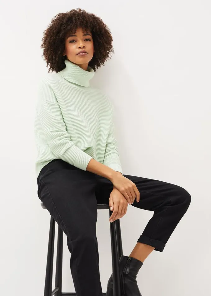 Phase Eight Rocco Ribbed Knit Jumper Mint Women Knitwear