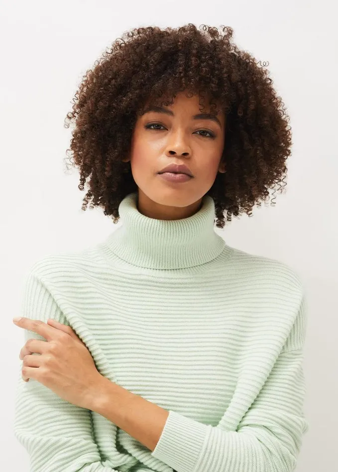Phase Eight Rocco Ribbed Knit Jumper Mint Women Knitwear