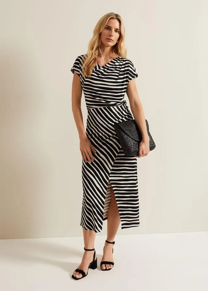 Phase Eight Rory Jersey Printed Maxi Skirt Blackstone Women Skirts