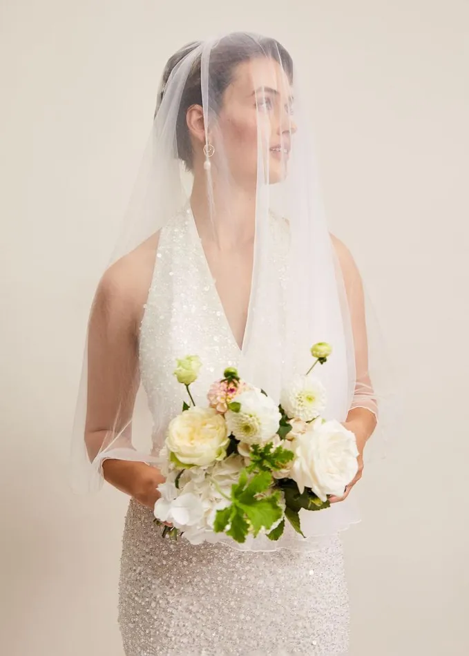 Phase Eight Short Double Tier Veil Ivory Women Fascinators and Hats